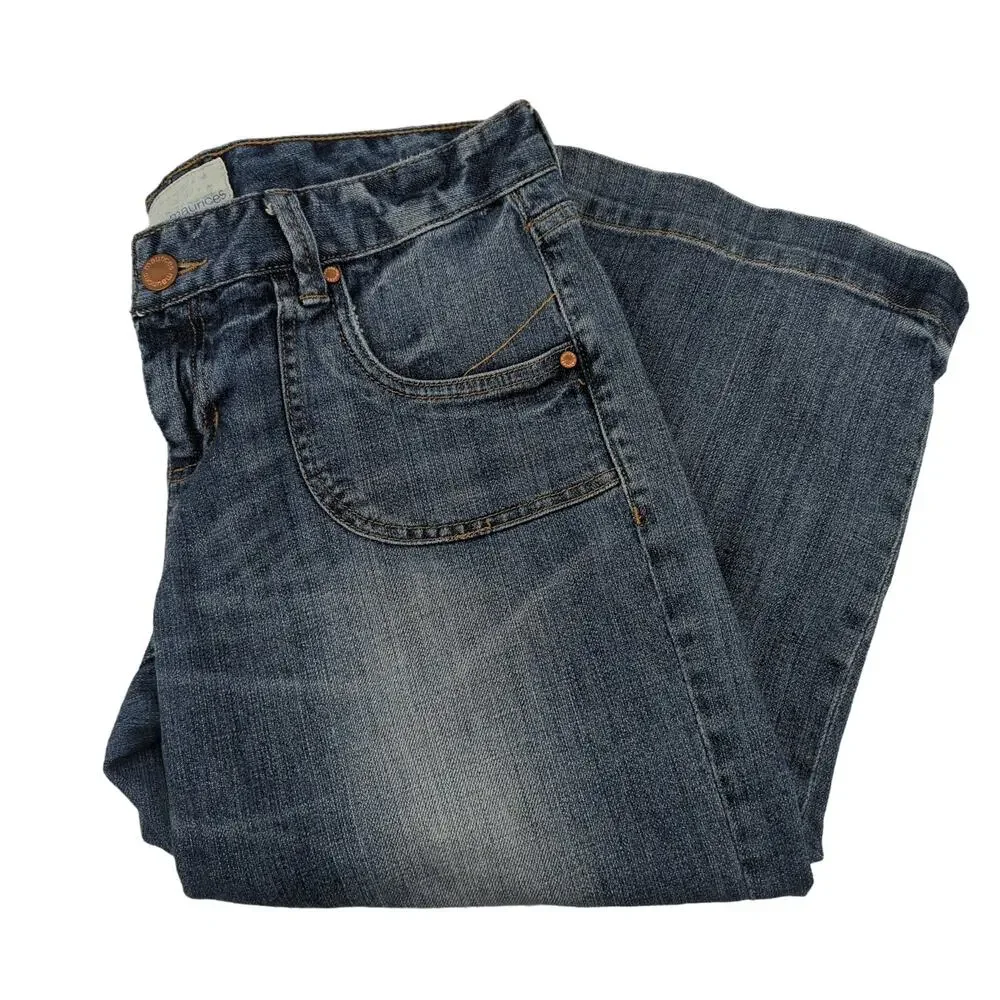 EUC Maurices blue Jeans Cotton Blend Low Rise Womens Size 9 Acid Wash Pockets - Picture 2 of 10